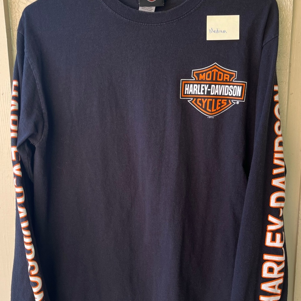 Harley-Davidson Men's Navy Long Sleeve Tee